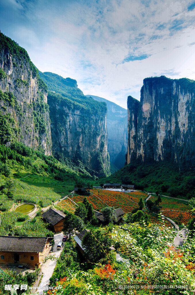 山间村落美景