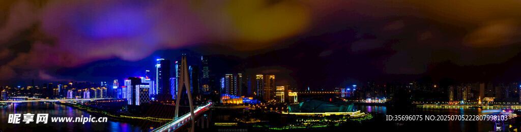 城市璀璨夜景