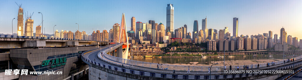 繁华都市天际线景观