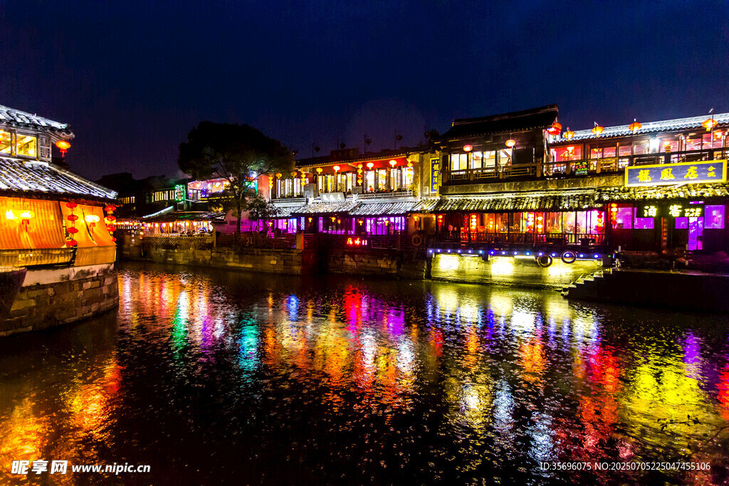 无锡老街夜景