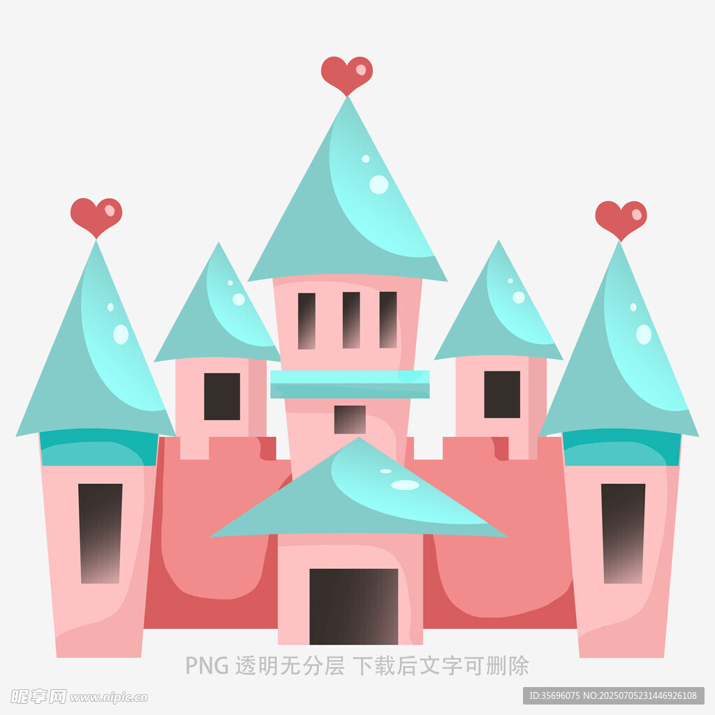 梦幻粉色童话城堡
