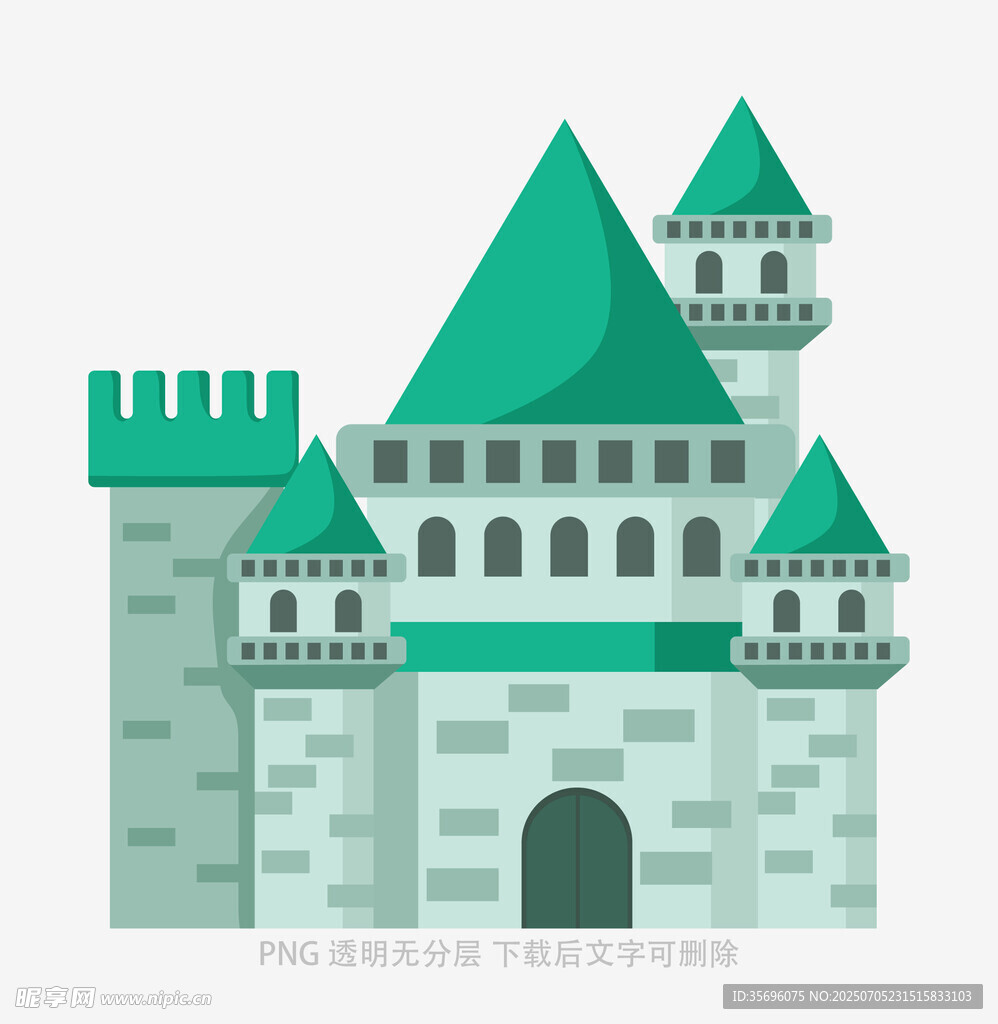 童话风城堡插画