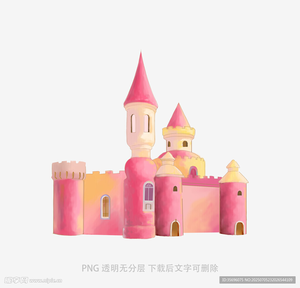 梦幻粉色童话城堡