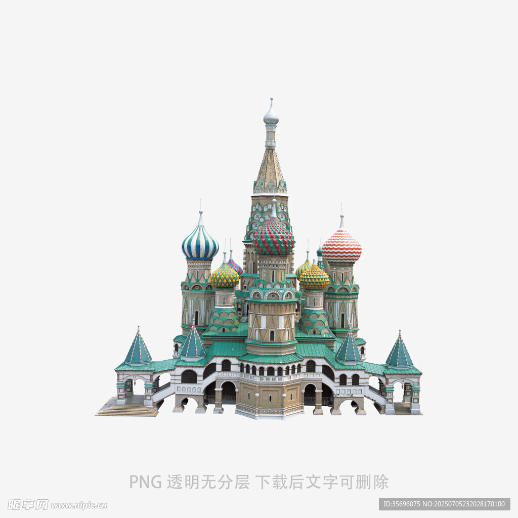梦幻彩色城堡建筑模型