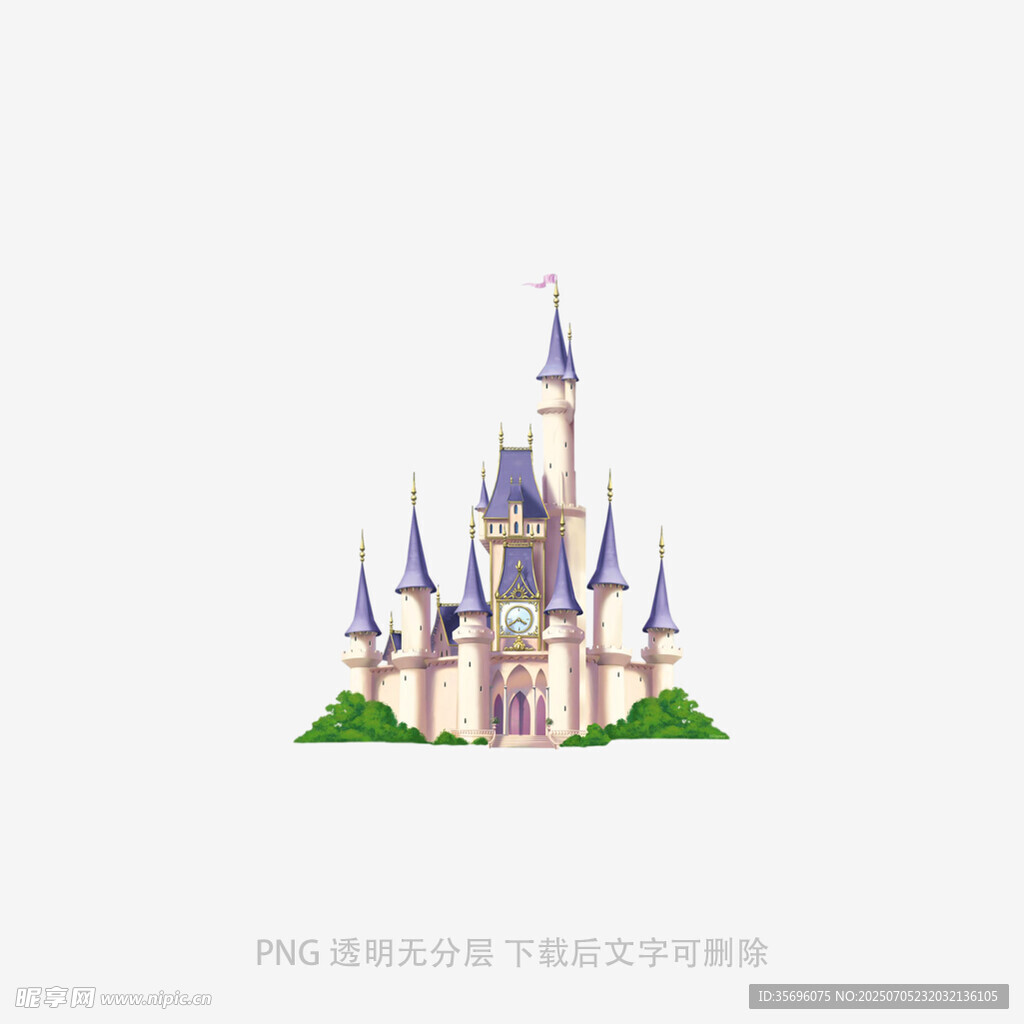 梦幻童话城堡插画