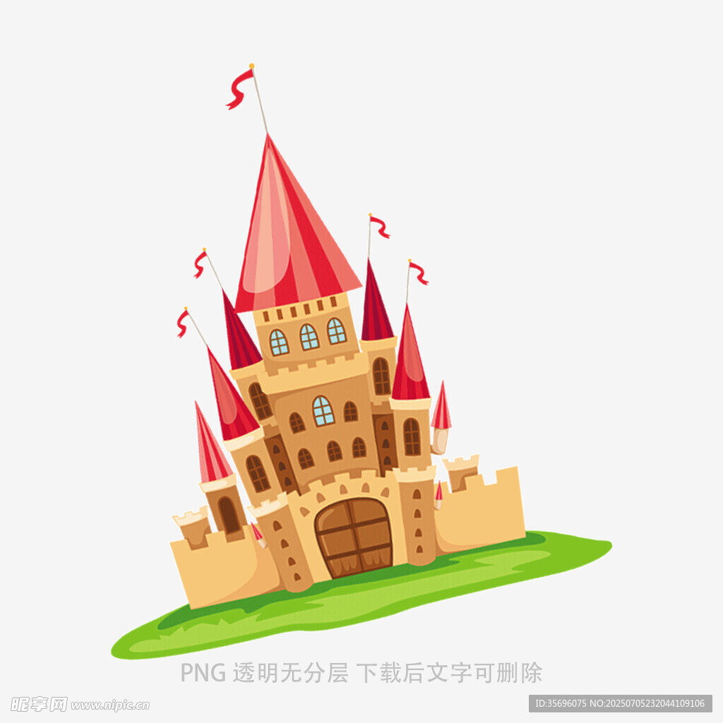 童话风城堡插画