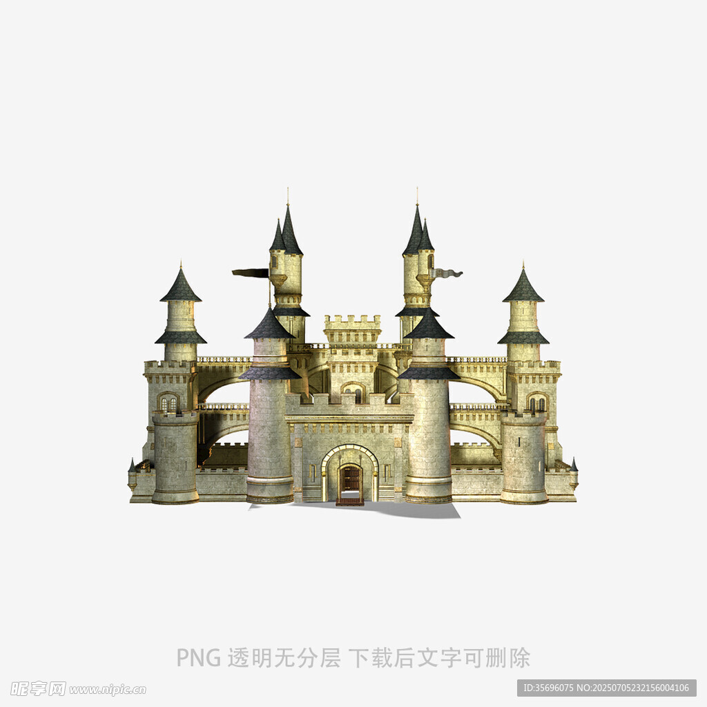 梦幻金色城堡模型