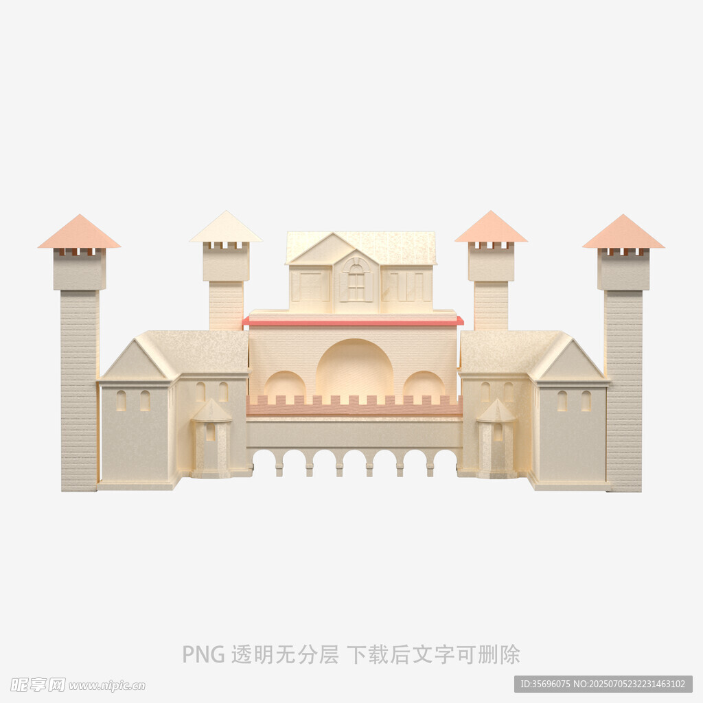 欧式城堡建筑模型