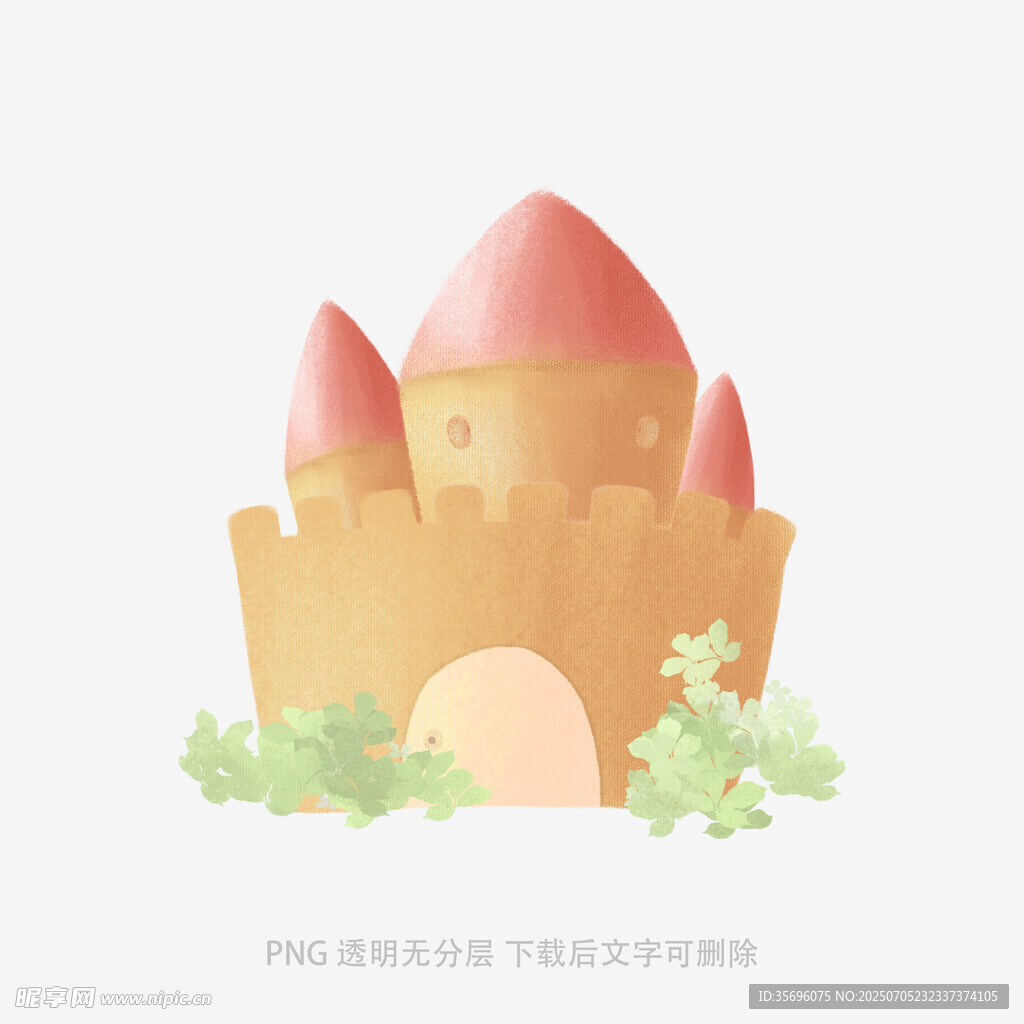 可爱卡通风的梦幻城堡