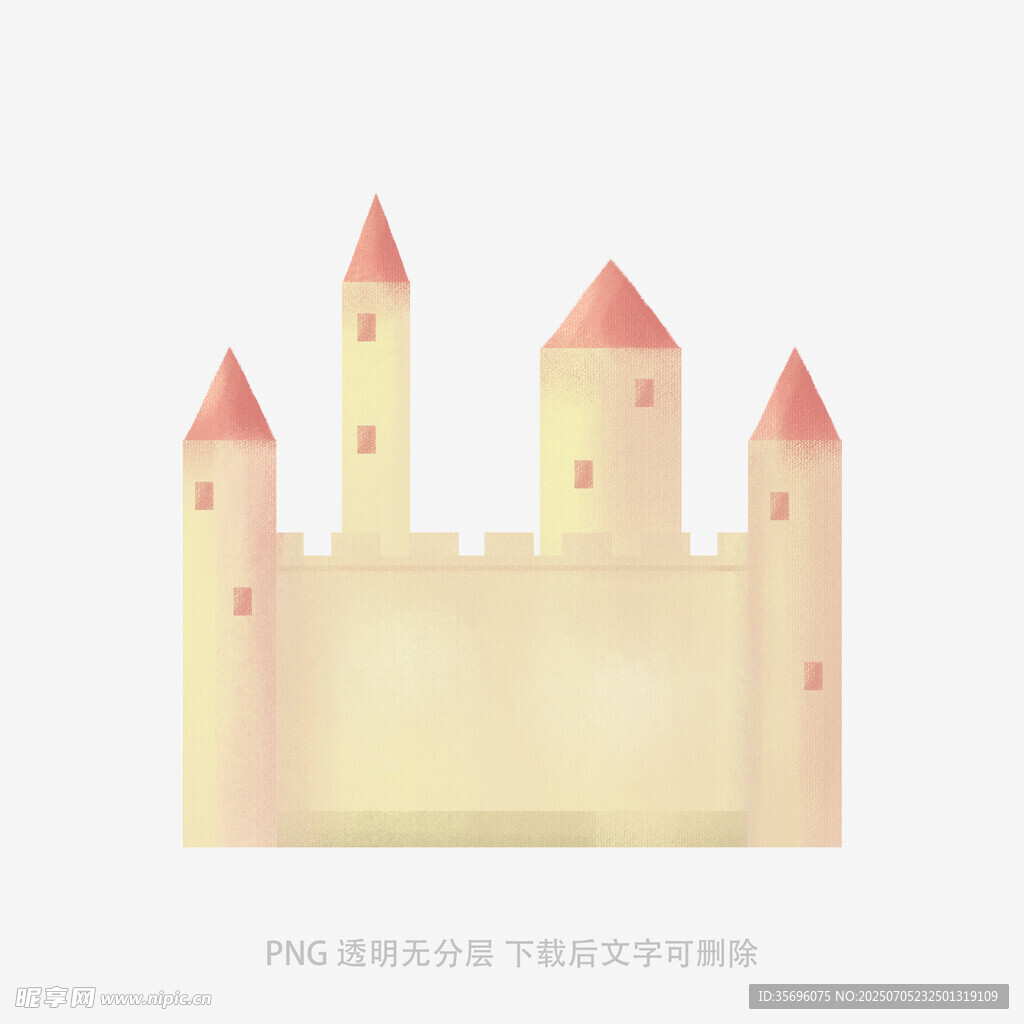 梦幻卡通风格的童话城堡
