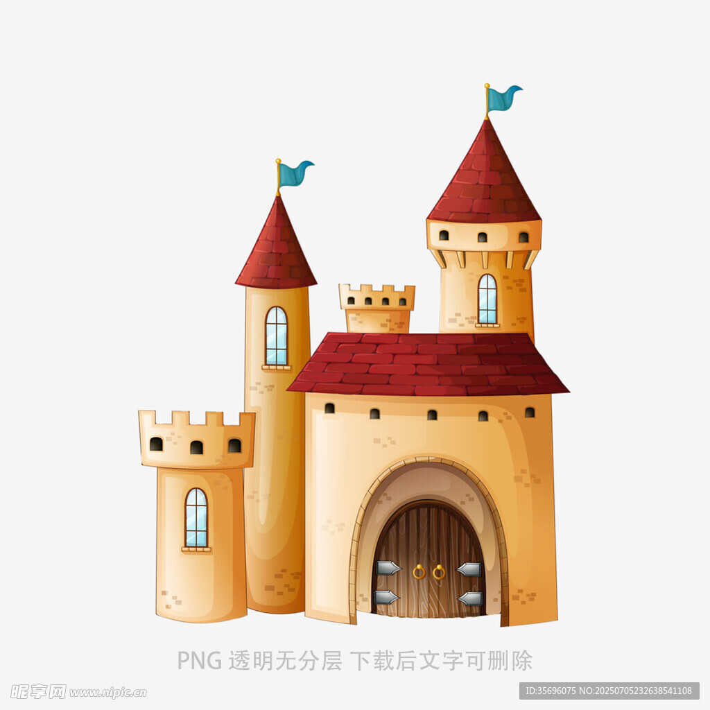 童话风城堡插画