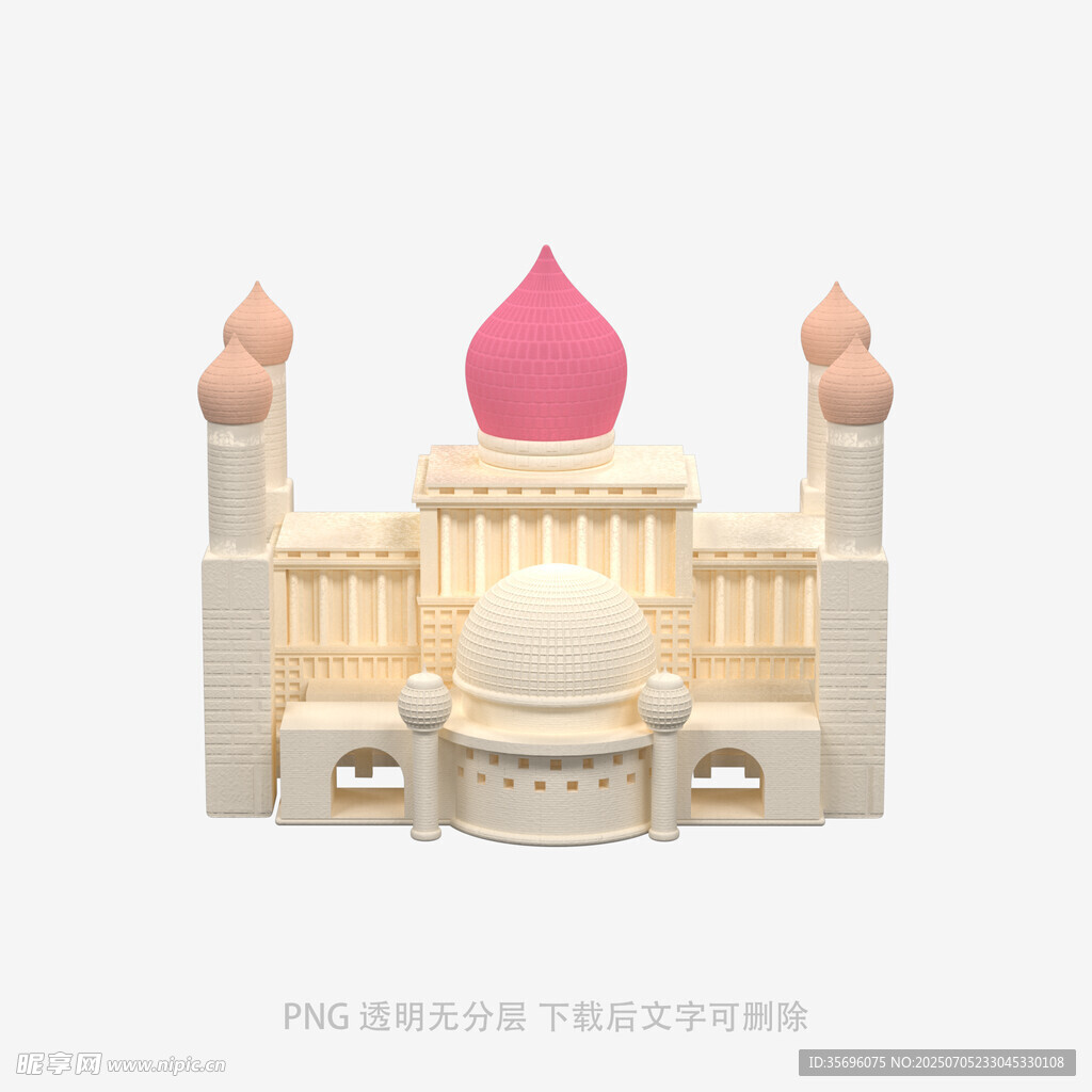 精美宫殿建筑模型