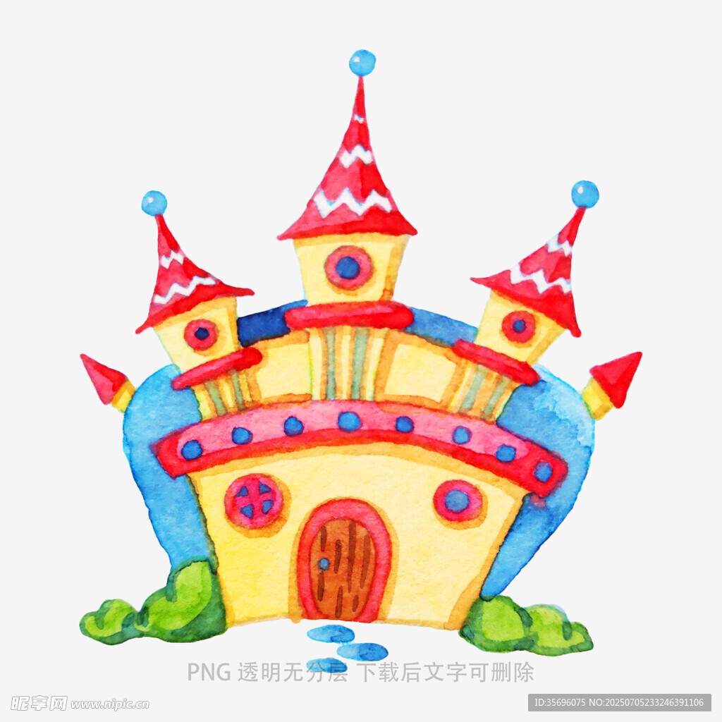 卡通风格梦幻童话城堡