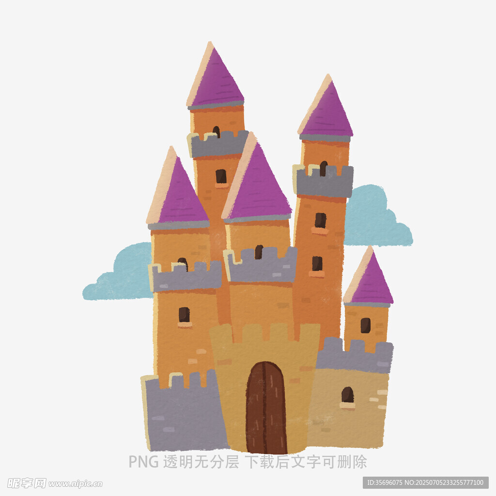 童话风城堡插画
