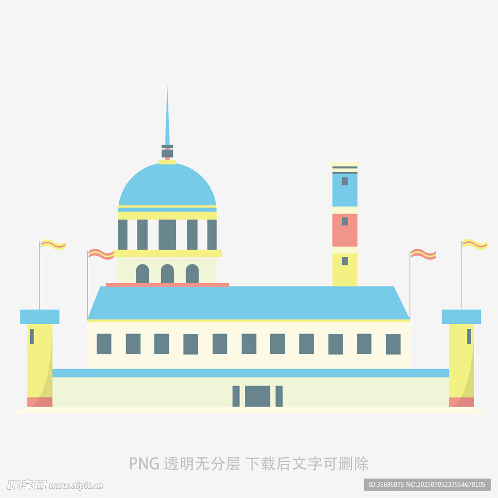 复古风格的建筑景观