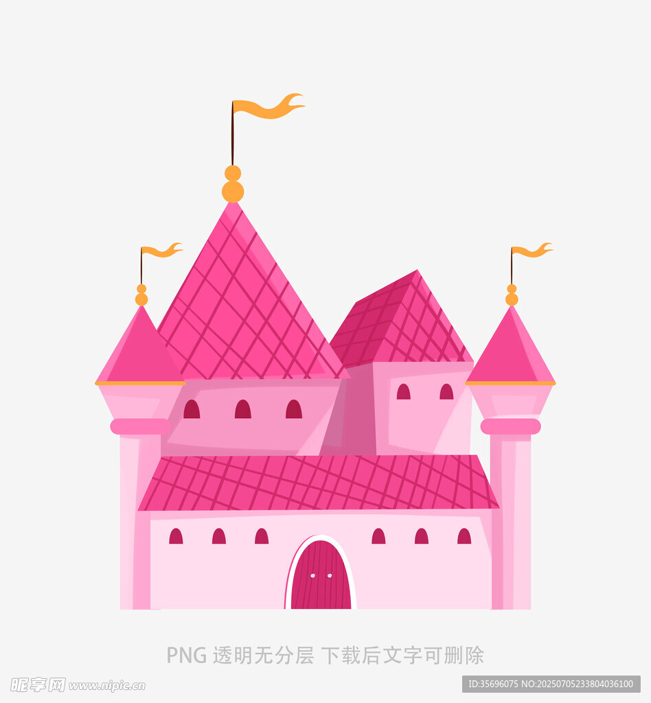 梦幻粉色童话城堡