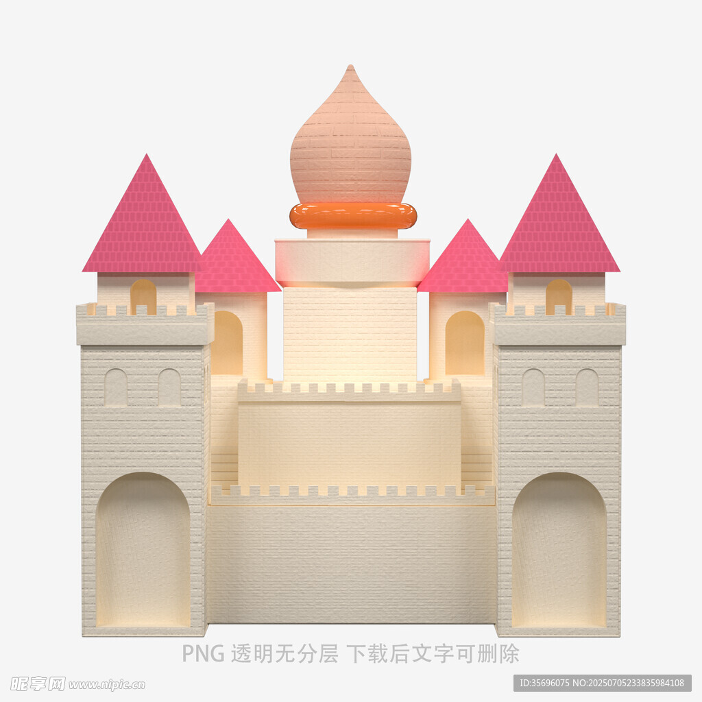 梦幻城堡蛋糕模型