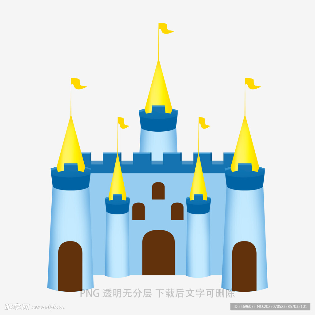 梦幻蓝色童话城堡