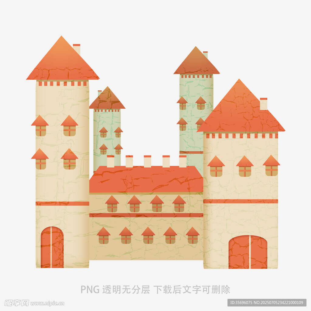 童话风城堡插画