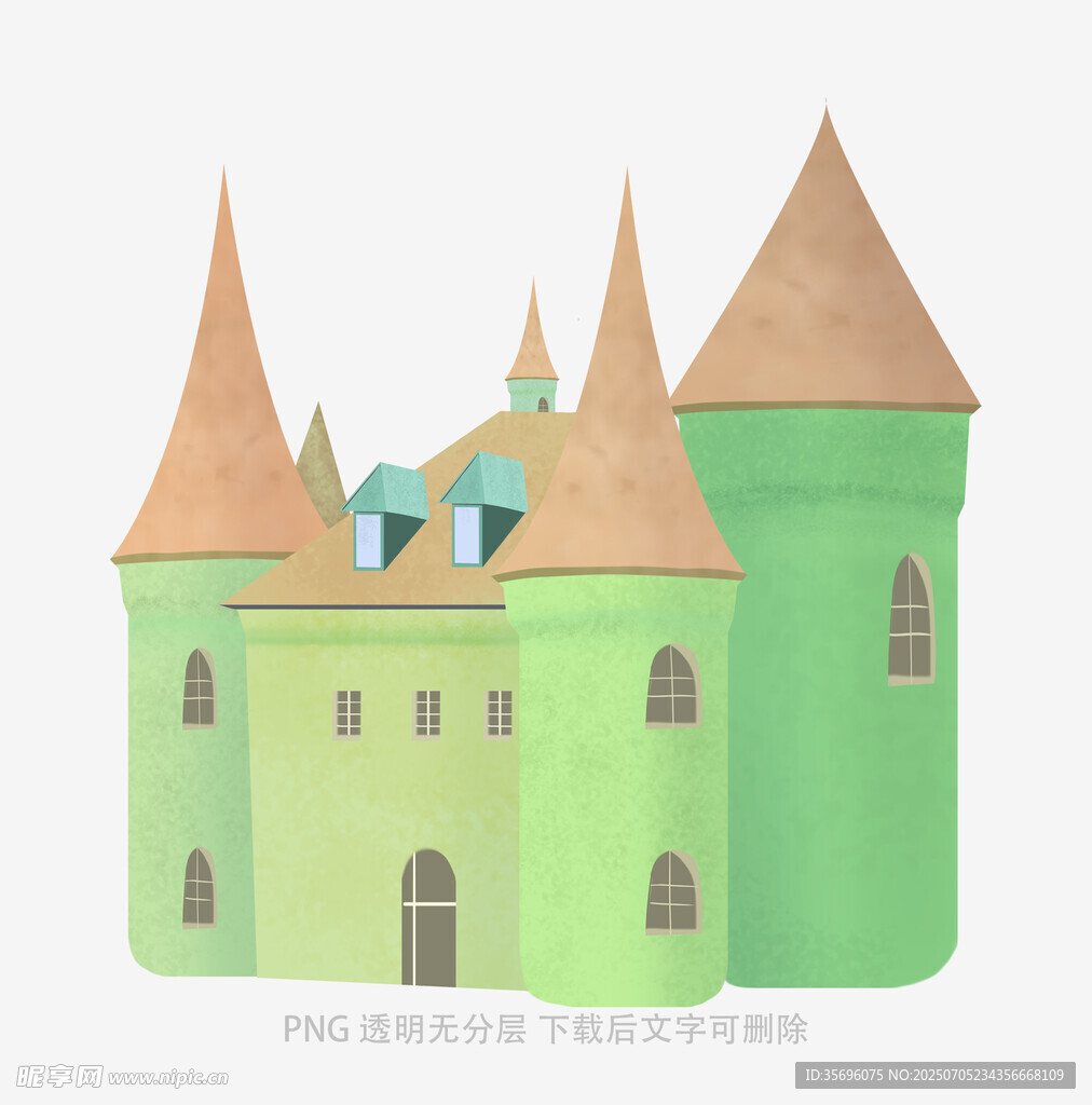 梦幻绿色童话城堡