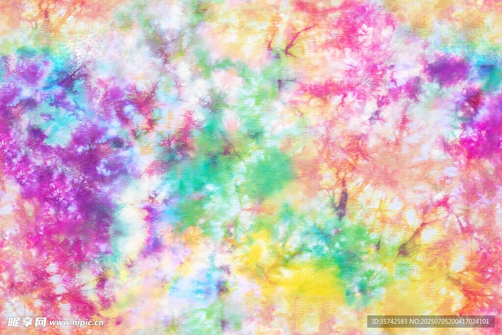 多彩梦幻抽象水彩纹理图