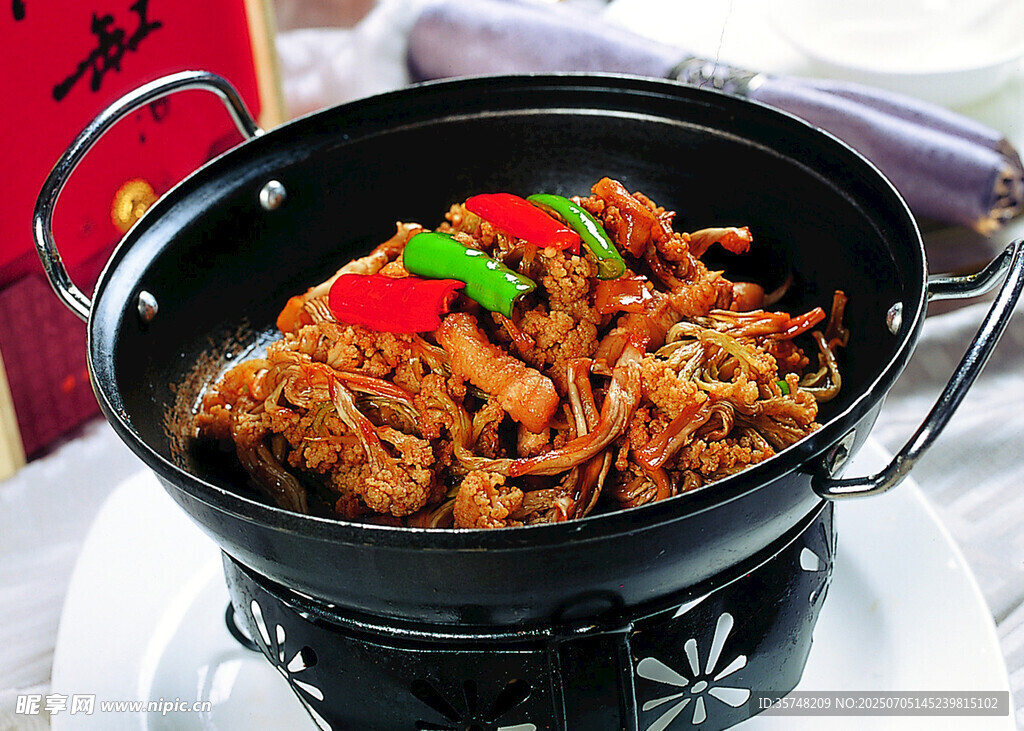 干锅美味肉丝