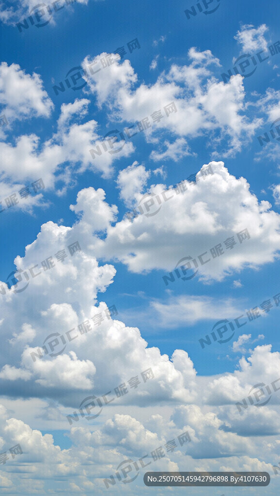 天蓝的天空 有白云