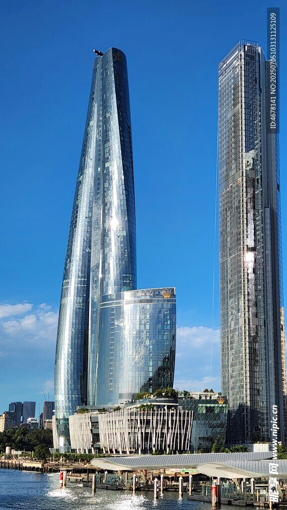 现代城市中的摩天大楼景观