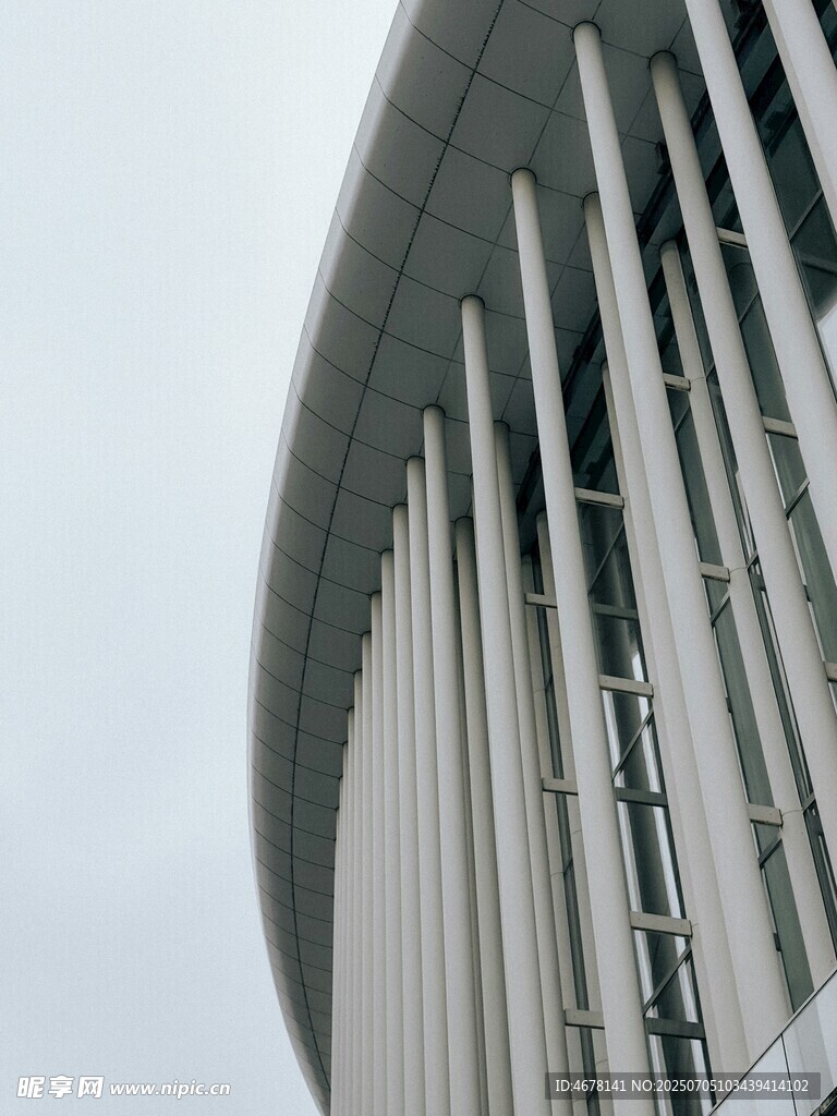 现代建筑外观特写