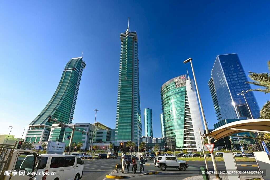 现代都市摩天大楼景观