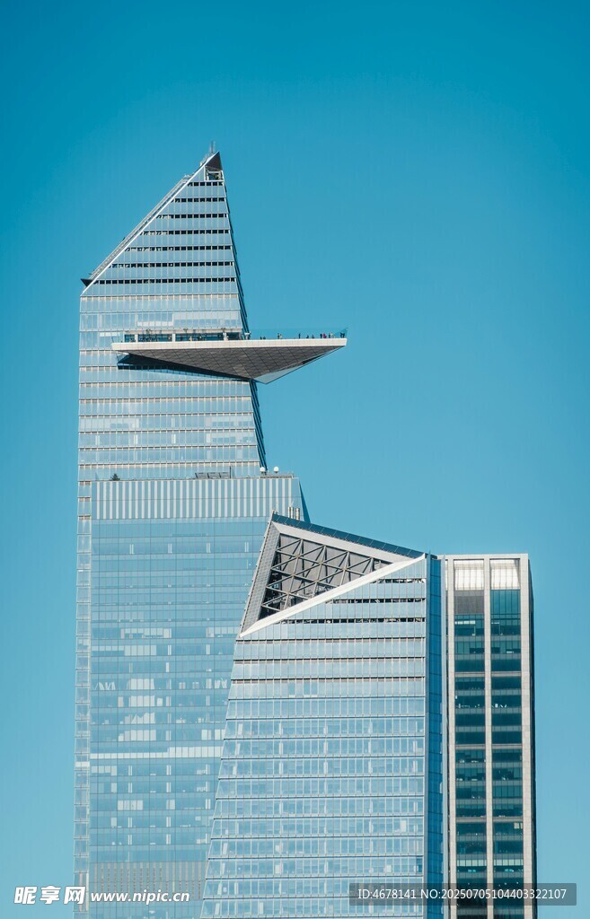 现代摩天大楼建筑群景观