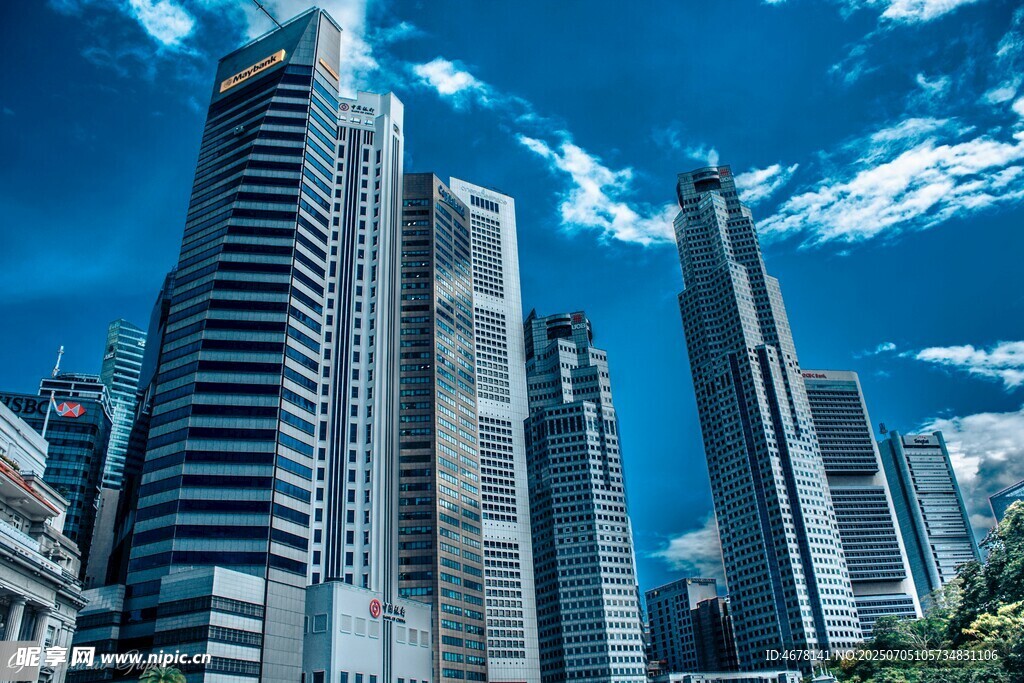 都市摩天大楼景观
