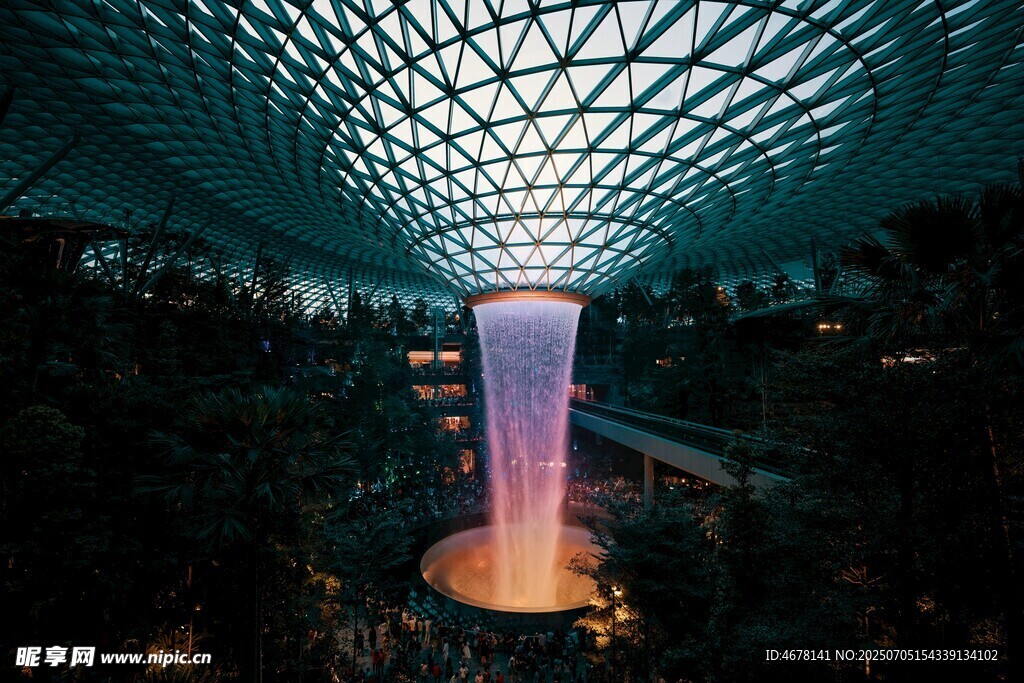 新加坡星耀樟宜的美丽景观