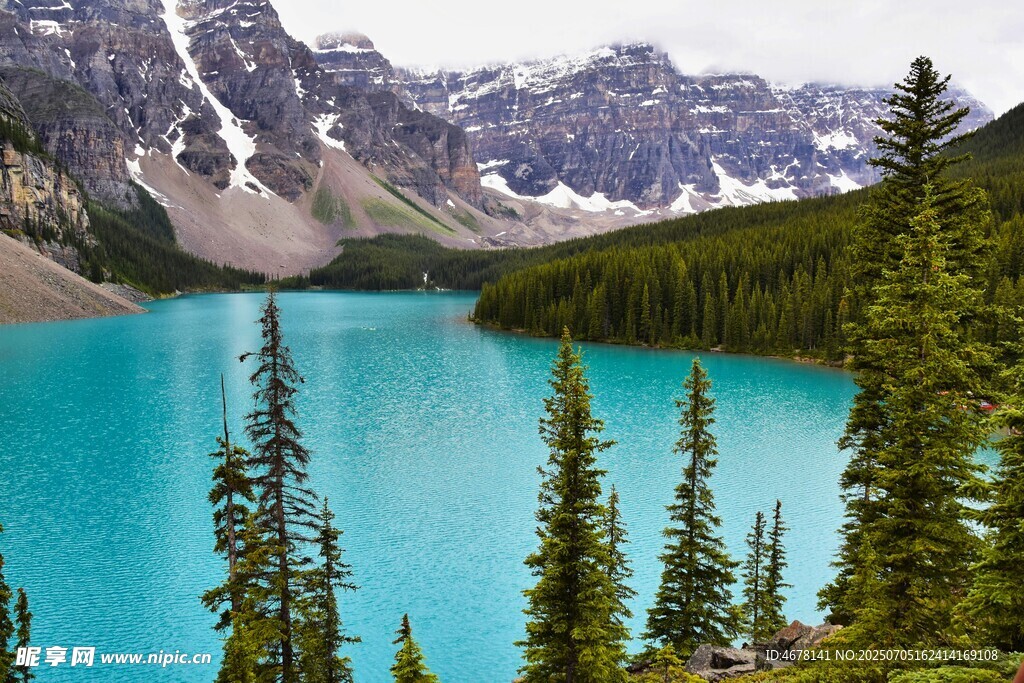加拿大梦莲湖绝美湖景