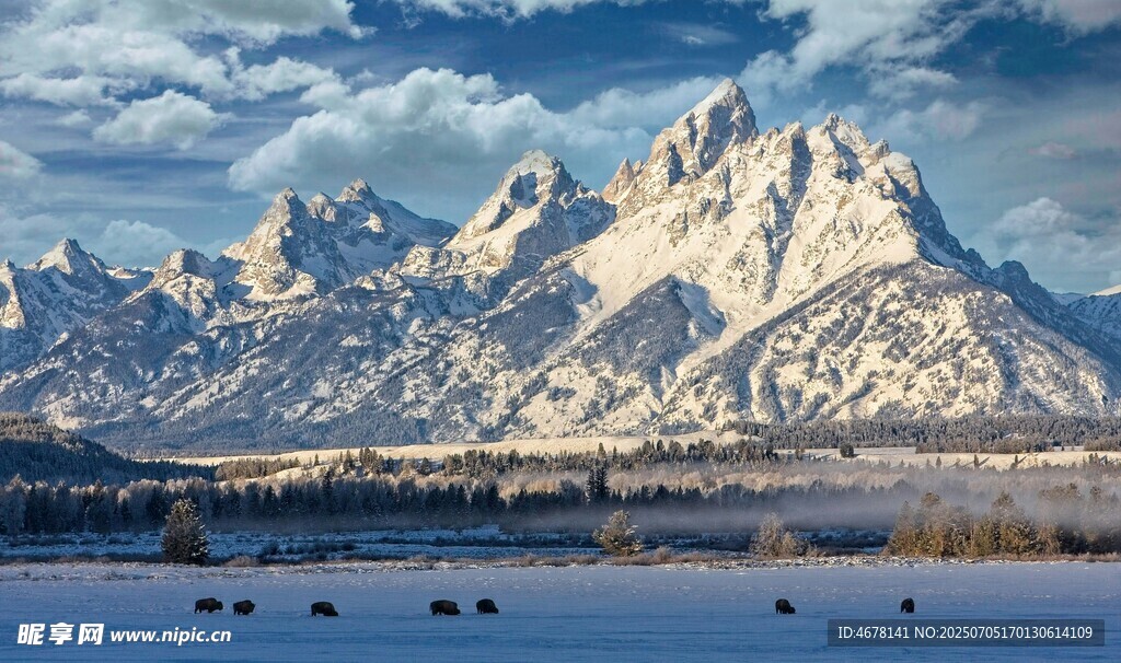 壮丽雪山风景
