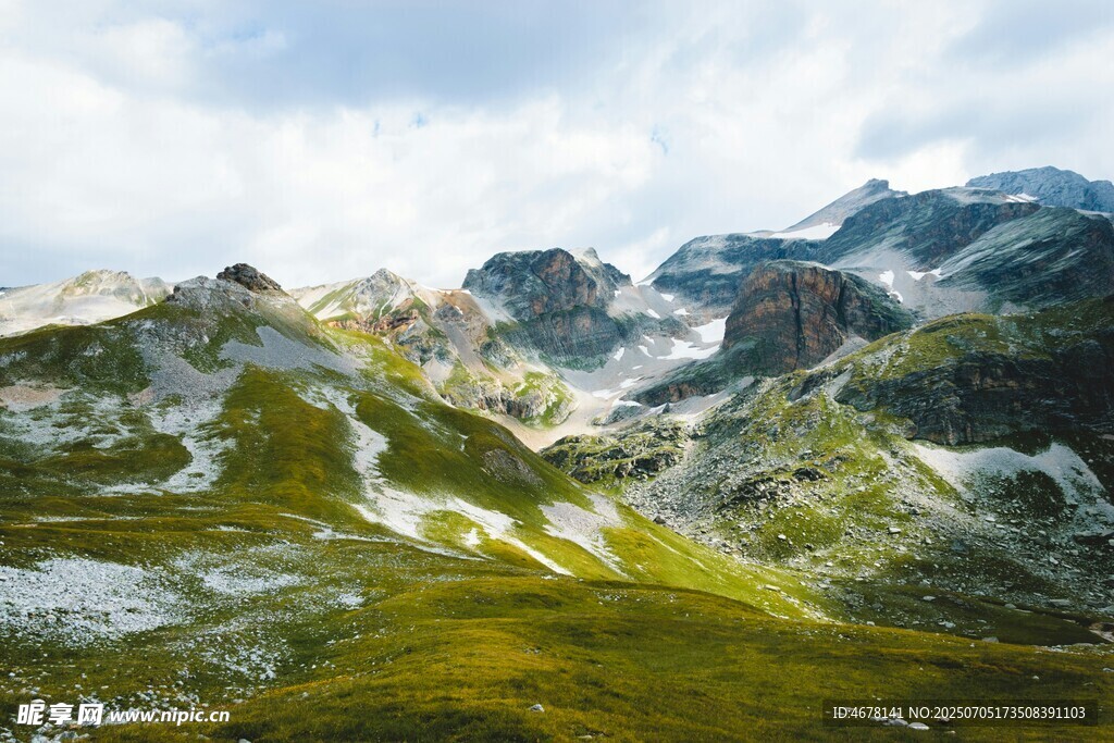 壮丽高山草原美景