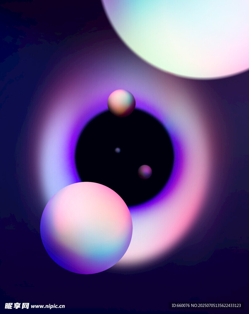 梦幻宇宙中的星球与黑洞