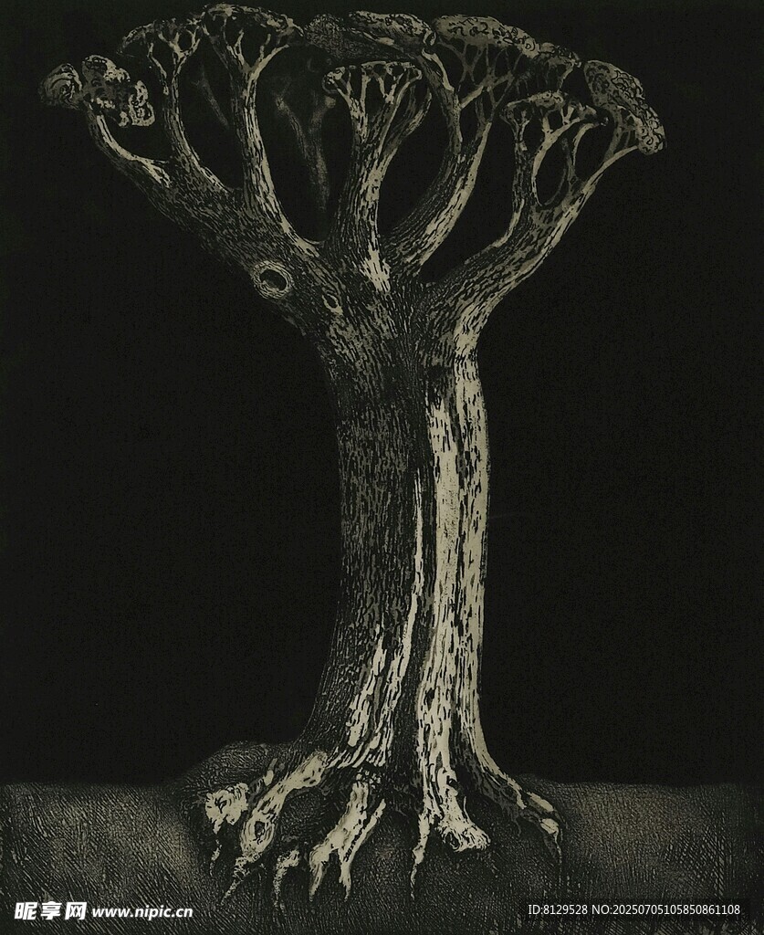 奇幻树根雕塑艺术作品