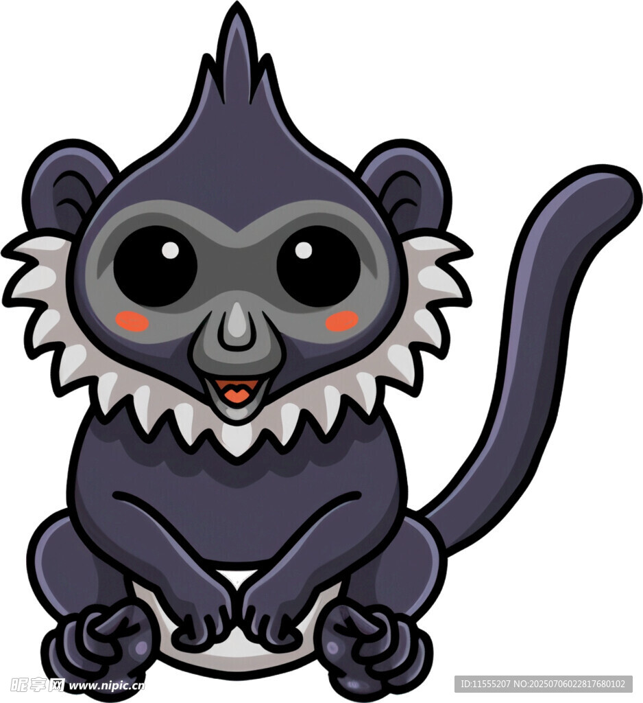 可爱卡通小猴形象