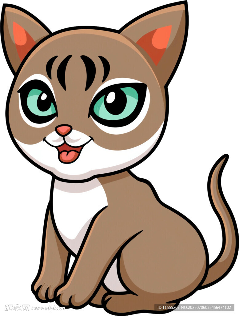 可爱卡通小猫