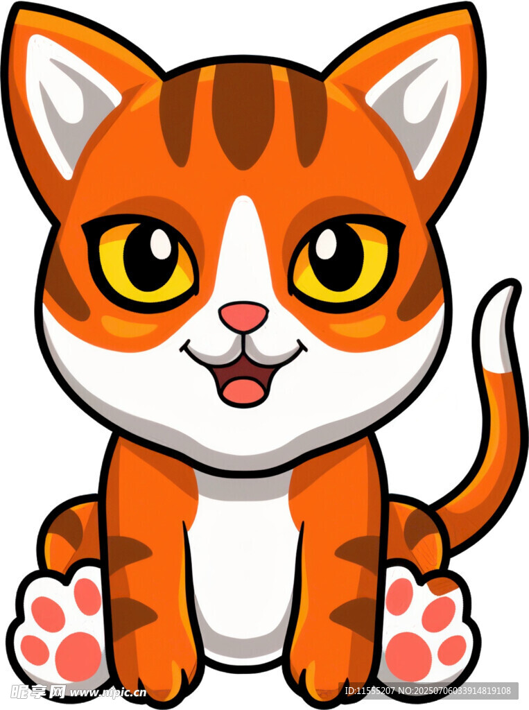 可爱卡通小猫
