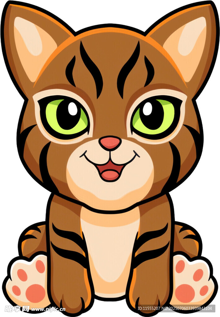 可爱卡通小猫