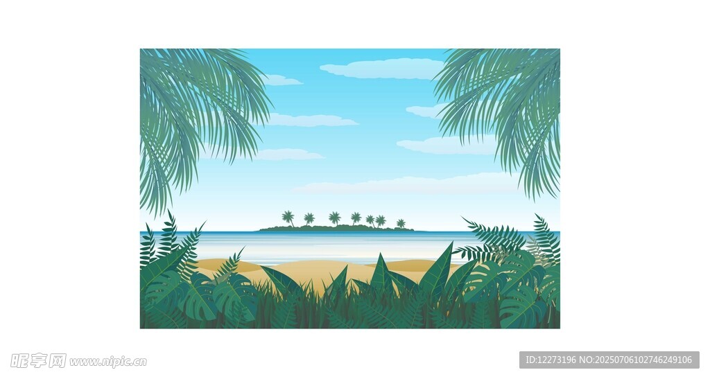 热带海滩风光美景