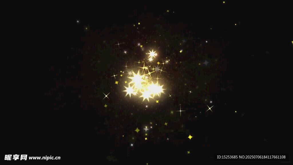 夜空中绚烂的烟花绽放