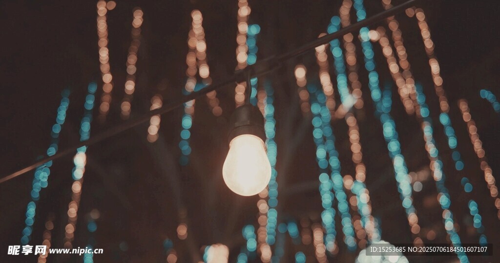 绚丽多彩的灯光夜景