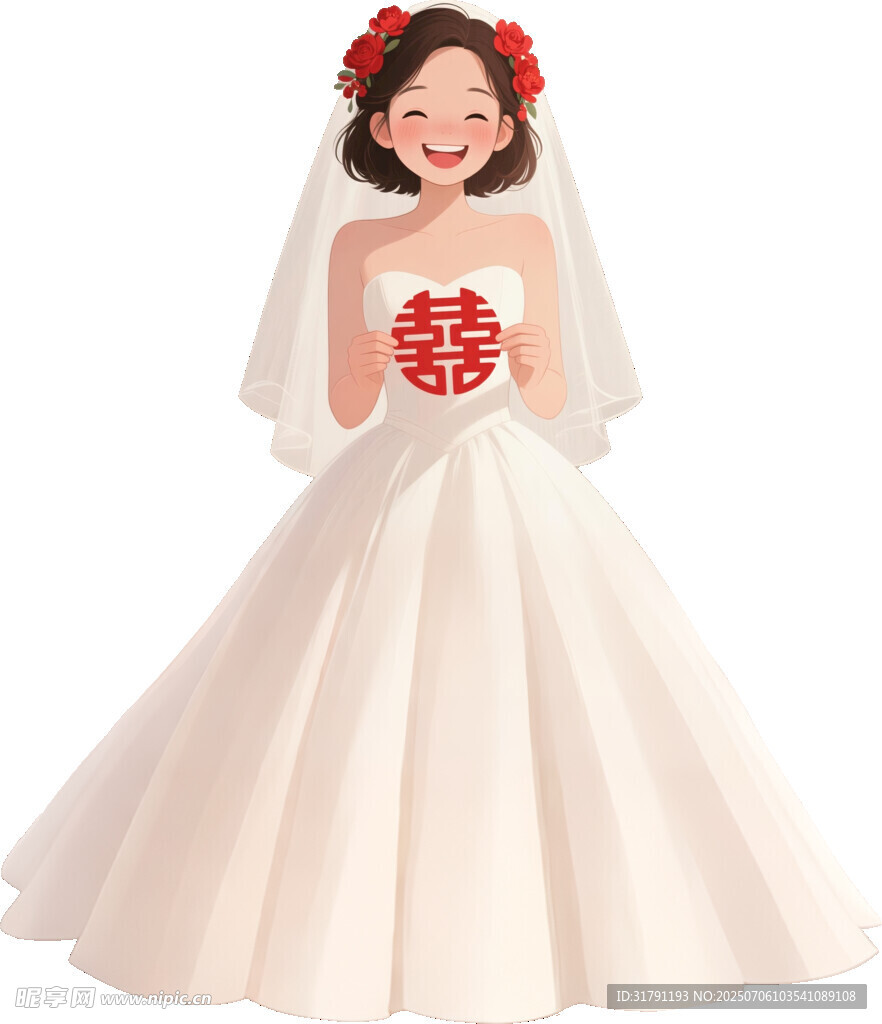 婚礼   女生  卡通