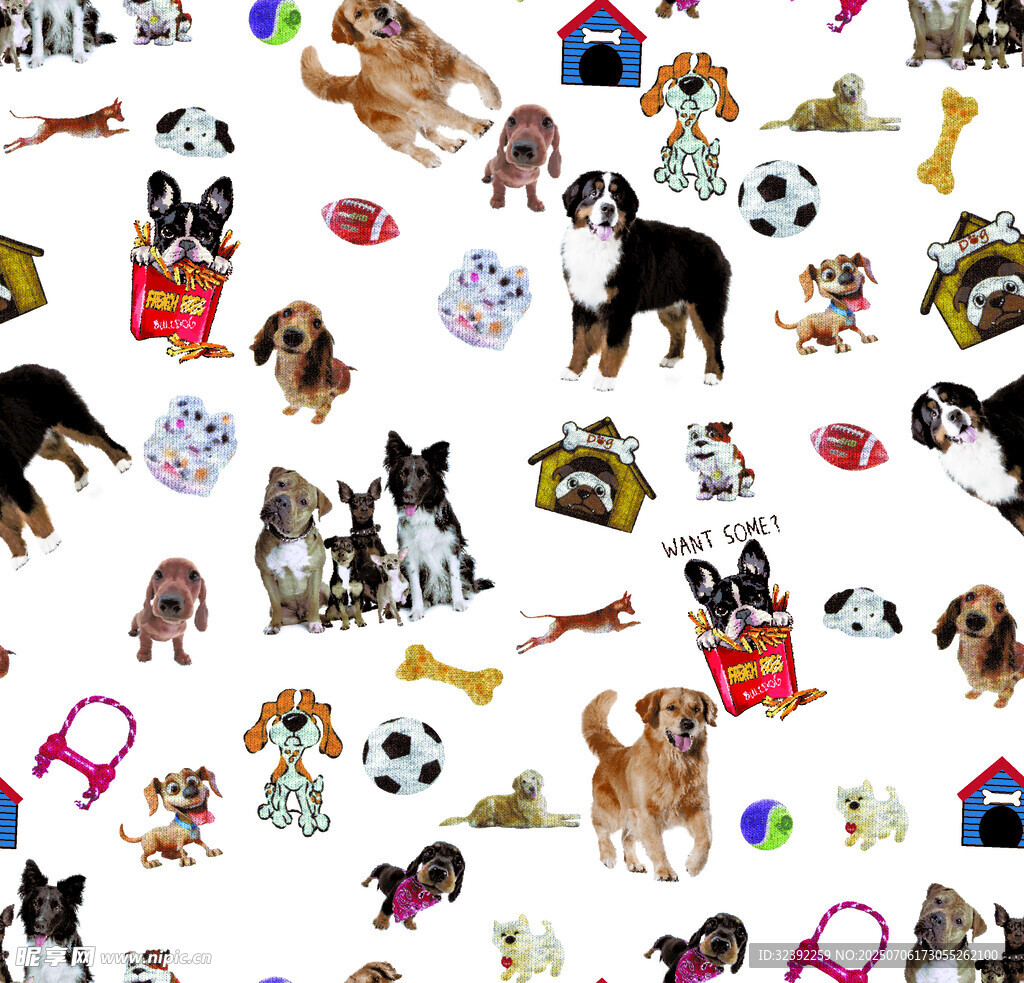 多样萌犬图案素材