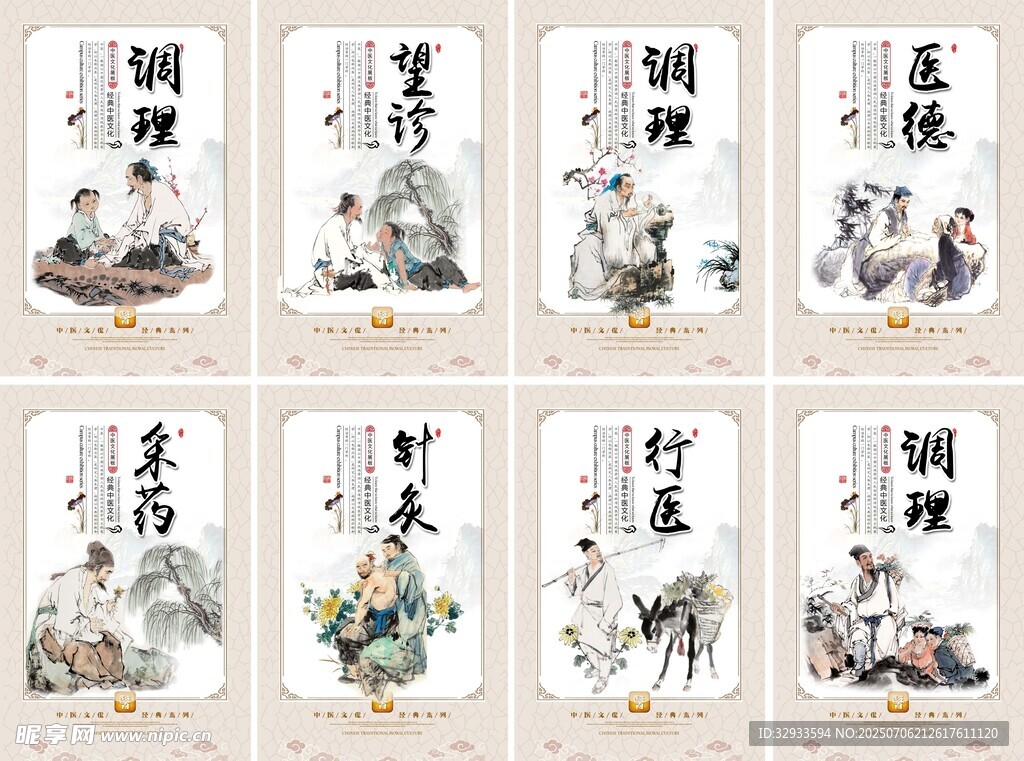 中医理疗文化宣传展板