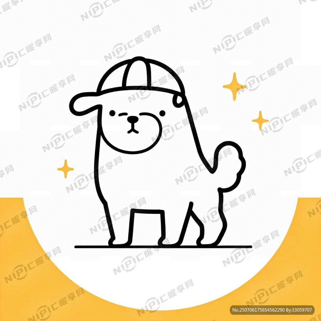 卡通动物 站立姿势 要全身形象