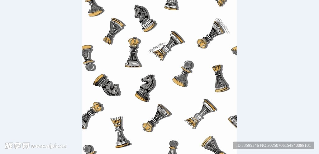 复古风格棋子图案背景